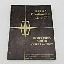 1956-1957 Lincoln Continental Mark II Master Parts Catalog Chassis &amp; Body - £44.58 GBP