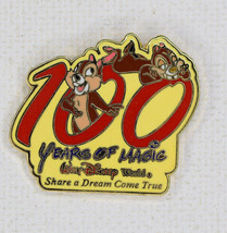 Disney 2002 100 Years Of Magic Share A Dream Come True Chip &amp; Dale Flex ... - $10.95