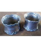 Old Vintage Antique Pair of Two 2 Napkin Rings Ring Set Mae Willis - $57.94 CAD