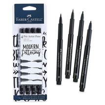 Faber-Castell Pitt Artist Pen Hand Lettering Set - 4 Modern Calligraphy ... - $14.87