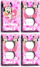 Baby Mickey Mouse Nursery Light Switch 3 Outlet Plates Infant Newborn Girls Room - $39.98