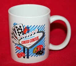 CIRCUS CIRCUS Las Vegas Welcome Sign COFFEE MUG Hotel Casino Poker Cards... - £10.27 GBP