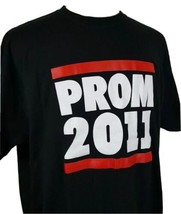 Prom 2011 T-Shirt XXL Black 50/50 Promotional High School Event Movie Dance Teen - £11.77 GBP