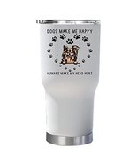 Brown Chihuahua Dogs Make Me Happy Tumbler 30oz With Lid Gift for Dogs L... - £23.32 GBP