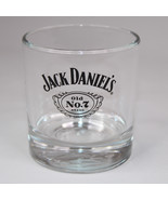 Jack Daniels Round Rocks Glass, Old No.7 Black Print With Embossed Botto... - $6.81