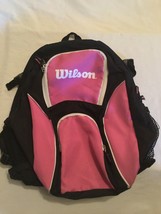 Wilson softball baseball backpack equipment bag carrier pink shoulder st... - $16.99
