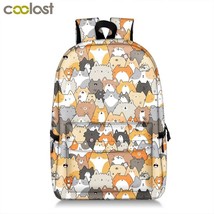 Funny Pet Cat dog Backpack Women Children School Bags For Teenagers Boys girls B - £121.39 GBP