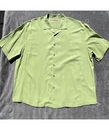 Tommy Bahama Shirt Men&#39;s 2XB Green 100% Silk Button Up Short Sleeve Hawa... - $81.89 CAD
