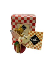 My Little Kitchen Fairies figurine Enesco fairy Box NIB Apple of My Eye fruit - £75.16 GBP