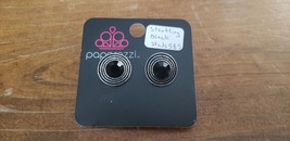 Paparazzi Earrings (New) #585 Startling Black Studs - £6.41 GBP