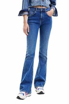 Desigual Women Jeans - 26 L32 Blue Designer Chic Fashion Flared Pants 20... - $1,859.76 MXN