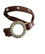 NWoT BKE from Buckle Brown Wrap Bracelet Leather Rhinestones Grommets 22... - $13.67 CAD