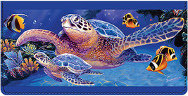 Sea Turtle Leather Cover for  Duplicate Checks - £19.14 GBP