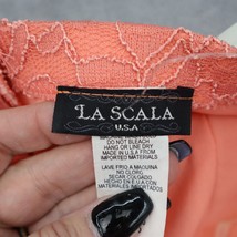 La Scala Dress Womens S Pink Maxi Fit Flare Sweetheart Neck Lace Rhinestone - £23.24 GBP
