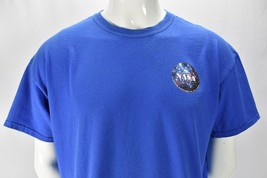NASA T Shirt Niños Adorando El Salvador Blue Graphic Print Cotton T Shir... - $19.75