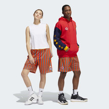 Adidas Unisex Adult Eric Emanuel McDonald&#39;s Shorts HB0737 Red/Yellow - $55.51