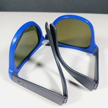 Ray Ban RB 4105 Blue Folding Wayfarer Collapsible Mirror Sunglasses Frame AS IS - $79.99
