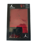 Nike Air Jordan Baby Boys 6-12 Months Red Black Booties Bodysuit Hat 3 P... - $19.79