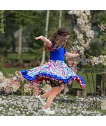 Lola Dress - Paisley Rainbow Twirling Reversible - $59.99+