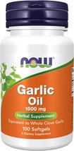 NOW Supplements, Garlic Oil 1500 mg, Serving Size Equivalent to Whole Clove Garl - £12.78 GBP