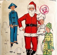 Santa Claus Butterick Vintage Sewing 6399 1960s-70s Christmas Costume Je... - $39.99