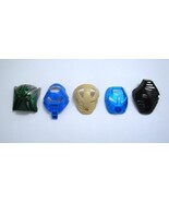 Lego Bionicle Kanohi Mask Lot Matatu, Huna, Komau Turaga, Ruru, Pakari - $24.95