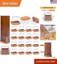High Elasticity Chair Leg Caps - 24 Pcs for Noise Reduction &amp; Scratch Pr... - $39.00