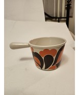 Vintage Le Creuset Enameled cast iron Fondue  Pot Hollow Handle Pattern ... - $70.57 CAD
