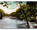 Rustic Bridge Epworth Park Lincoln Nebraska NE 1909 DB Postcard V16 - £3.07 GBP