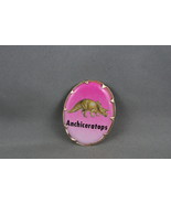 Vintage Dinosaur Pin - Anchiceratops Drawn Graphic - Plastic Pin - £15.15 GBP