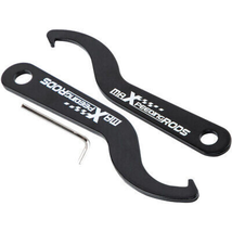1 pair Steel Coilover C Spanner Hook Wrench Universal Coil Over Spring Black - £14.22 GBP