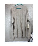 Paper Denim &amp; Cloth Mens Pullover Tan Knit Crew Neck Raglan Cotton Size ... - $613.68 MXN