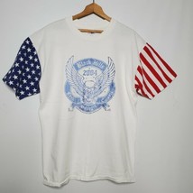 Sturgis Black Hills T-Shirt SD Rally Tee Vintage 04&#39; USA Flag Men&#39;s XL - £11.63 GBP