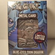 Yugioh Blue Eyes Toon Dragon Metal Card Ingot Limited Edition Konami Collectible - £30.85 GBP