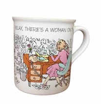 Vintage Hallmark Mates Relax There’s Woman On The Job Mug Coffee Cup - £9.79 GBP