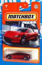 Matchbox 2021 MBX Showroom #4 Tesla Roadster Satin Red - £4.69 GBP