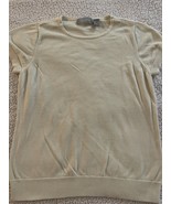 Liz Claiborne Women’s Shirt Sleeve Sweater Ivory Size Large Round Neck - €11,98 EUR