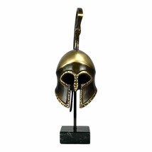 Casque grec ancien sculpture d&#39;art en métal bronze véritable faite à la... - $61.75