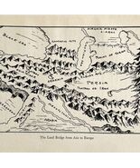 1932 Asia Europe Land Bridge Interpretive Map Print Van Loon Geography Art - $503.54 MXN