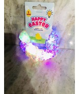 1ct Happy Easter Light Up Pink Sequin Scrunchie Adult Use - $20.10