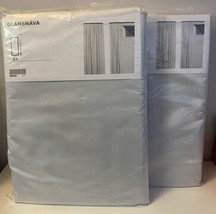 IKEA Glansnava Darkening Curtain Liner Shades Gray 2 Packs 56 x 114 NEW - £86.90 GBP