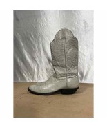Panhandle Slim Gray Leather Western Cowgirl Boots Women’s Size 7.5 B - £35.55 GBP