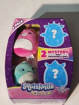 Squishmallows Squishville! 2&quot; Mystery Mini Plush 4-Pack Set Fantasy Squad - £13.15 GBP