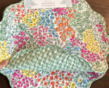 Shabby Chic Reversible Placemats Floral Quilted New Scalloped Plaid - £27.96 GBP
