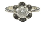 Unisex Solitaire ring .925 Silver 408017 - $49.00