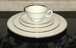 Lenox Montclair 5pc Place Setting China Dinner Salad Bread Plate Tea Cup Saucer - £43.95 GBP