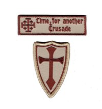 Time for Another Crusade Cross Christian Hook Patch - £9.42 GBP