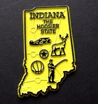 Indiana Hoosier Deer Fishing Us State Flexible Magnet 2 Inches - £4.21 GBP