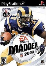 PlayStation 2 Game - MADDEN 2003 w/Book- Rated E - £7.89 GBP
