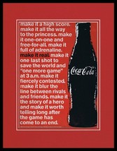2005 Coca Cola / Video Games Framed 11x14 ORIGINAL Advertisement - $34.64